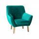 FOTEL NORDEN VELVET turkusowy