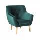 FOTEL NORDEN VELVET zielony