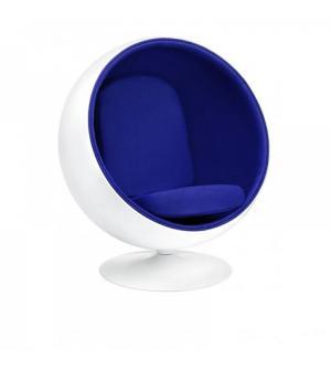 FOTEL OVAL niebieski