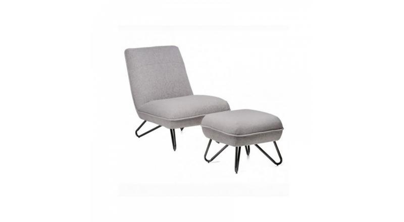 FOTEL MALTA z podnóżkiem