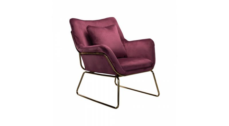 FOTEL KAVOS GOLD bordowy