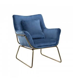 FOTEL KAVOS GOLD niebieski