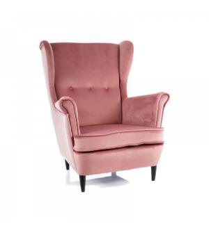 FOTEL LORD VELVET różowy