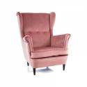 FOTEL LORD VELVET różowy