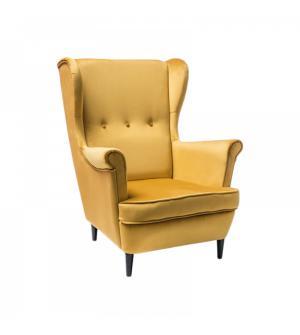 FOTEL LORD VELVET żółty