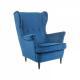 FOTEL LORD VELVET niebieski
