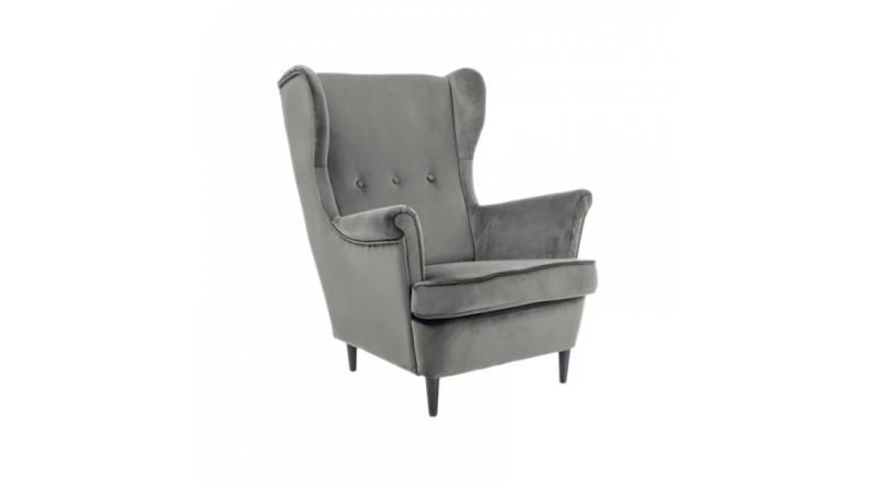 FOTEL LORD VELVET szary