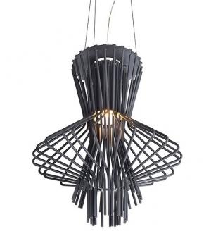 Lampa wisząca STRAW szara - stal węglowa