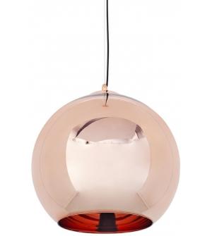 Lampa wisząca BOLLA 45 miedziana - szkło metalizowane