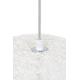 Lampa wisząca LUNA 80 biała - sznurek konopny