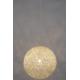Lampa wisząca LUNA 80 biała - sznurek konopny