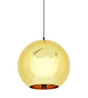 Lampa wisząca BOLLA UP GOLD 35 złota - szkło metalizowane
