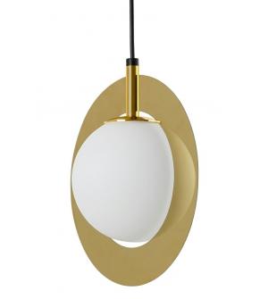 Lampa wisząca AURORA złota - szkło, metal