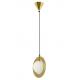 Lampa wisząca AURORA złota - szkło, metal