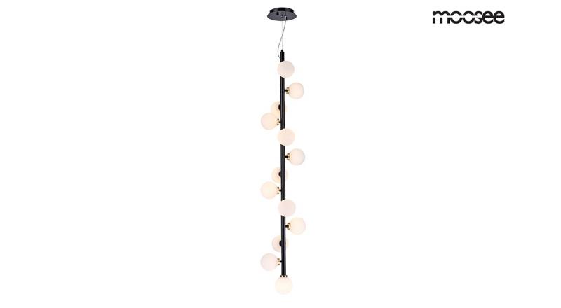 MOOSEE lampa wisząca COSMO VERTICAL M - czarna, złota
