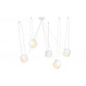 Lampa wisząca EYE 5 biała - LED, aluminium