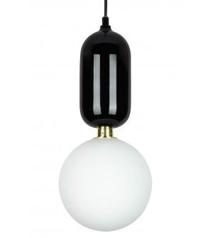 Lampa wisząca BOY M Fi 25 czarna - LED, szkło, metal