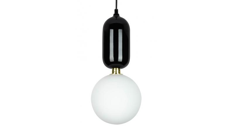 Lampa wisząca BOY M Fi 25 czarna - LED, szkło, metal