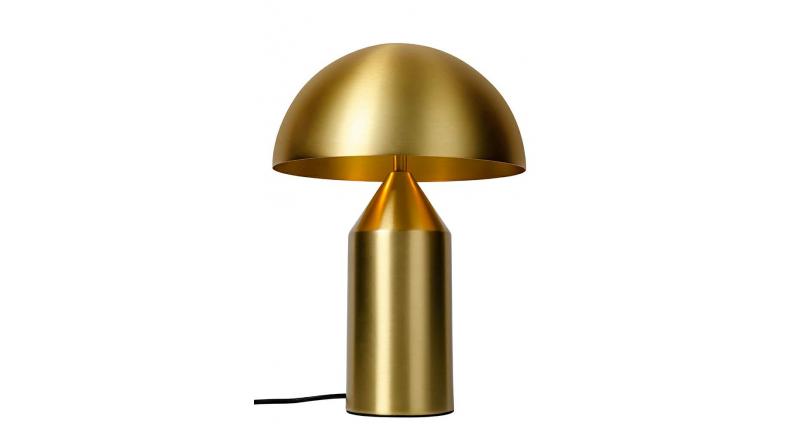 Lampa biurkowa FUNGO złota - mosiądz