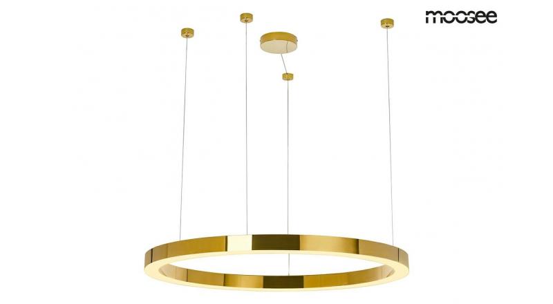 MOOSEE lampa wisząca RING LUXURY 110 złota - LED, chromowane złoto