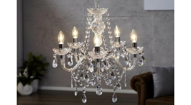 INVICTA lampa wisząca DIAMONDS 5 - transparentna