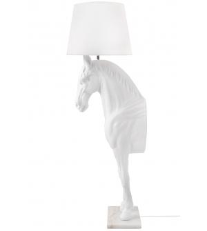 Lampa podłogowa KOŃ HORSE STAND M biała - włókno szklane