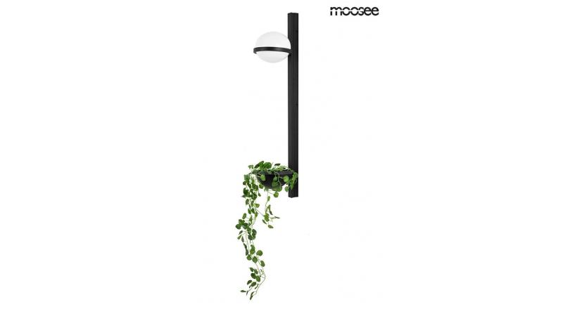 MOOSEE lampa ścienna PLANT WALL czarna