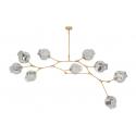 Lampa wisząca SPLIT 9 GOLD złota / dymiona