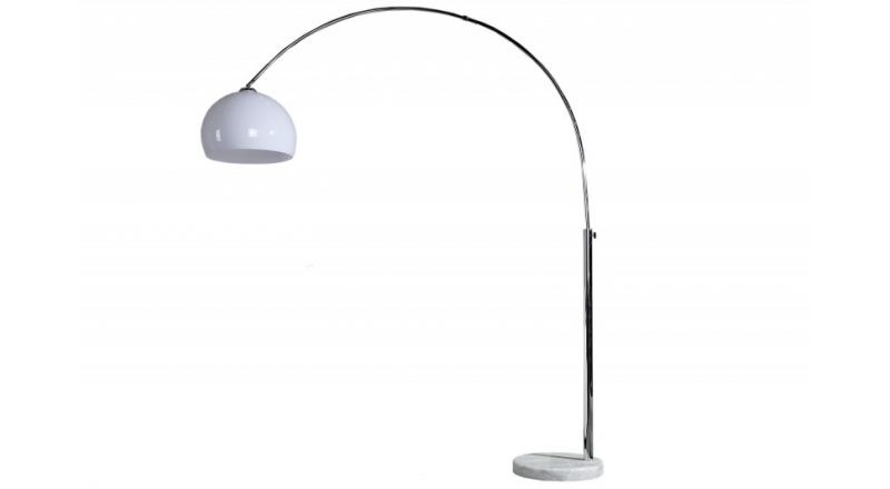 INVICTA lampa podłogowa BIG BOW II biała - 175-205 cm
