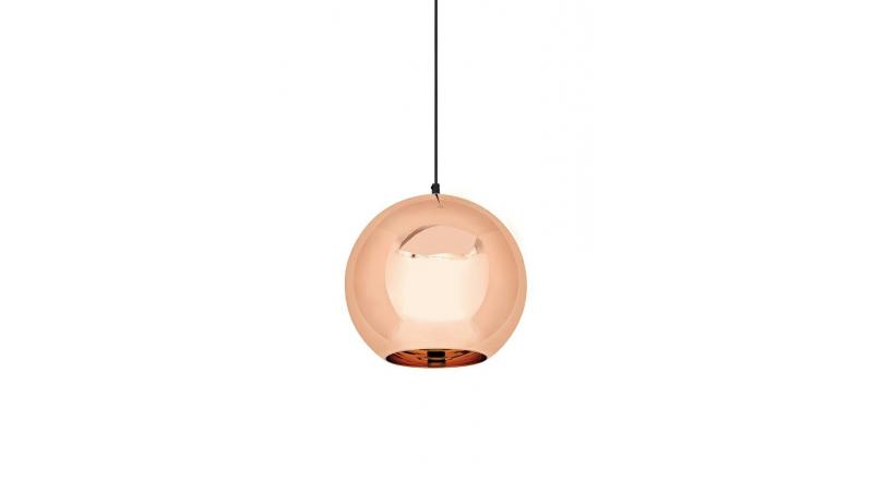 Lampa wisząca BOLLA UP ROSE GOLD 20 - szkło metalizowane