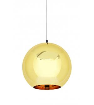 Lampa wisząca BOLLA UP GOLD 30 złota - szkło metalizowane