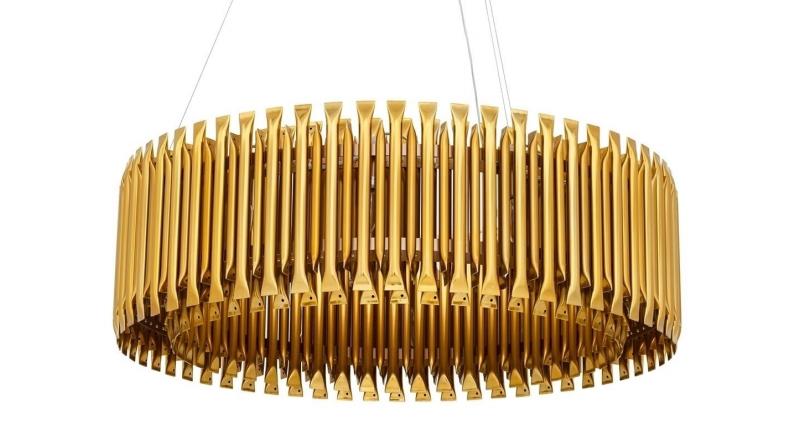 Lampa wisząca GALLIANO ciemne złoto - aluminium, stal węglowa