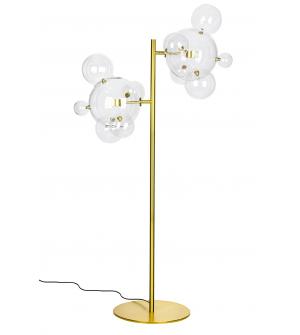 Lampa podłogowa CAPRI FLOOR 6 złota - 120 LED, aluminium, szkło