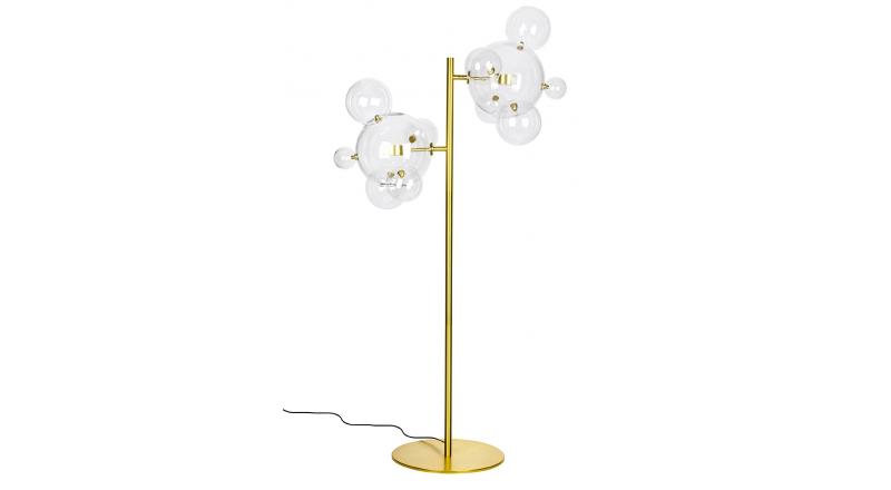 Lampa podłogowa CAPRI FLOOR 6 złota - 120 LED, aluminium, szkło