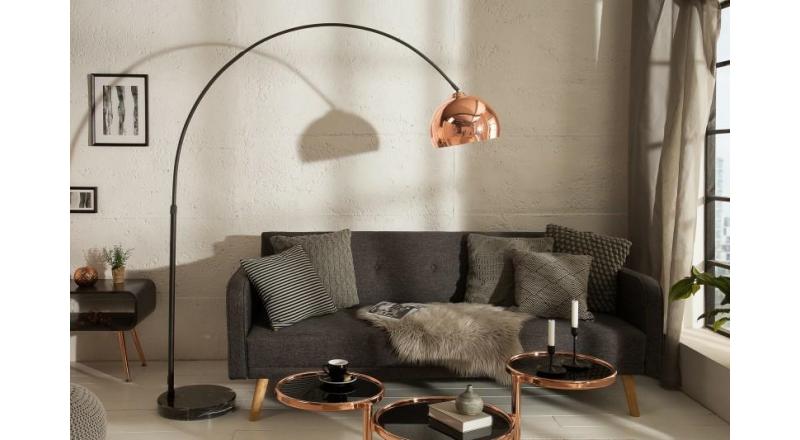 INVICTA lampa podłogowa BIG BOW różowe złoto 170-210 cm