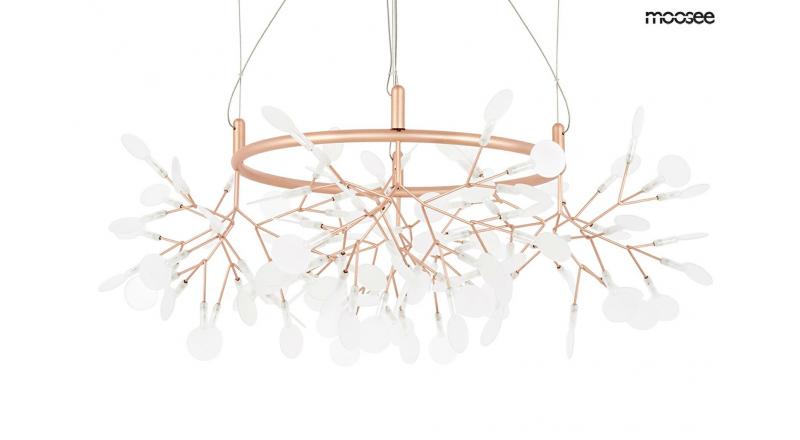MOOSEE lampa wisząca FLORA 80 miedziana