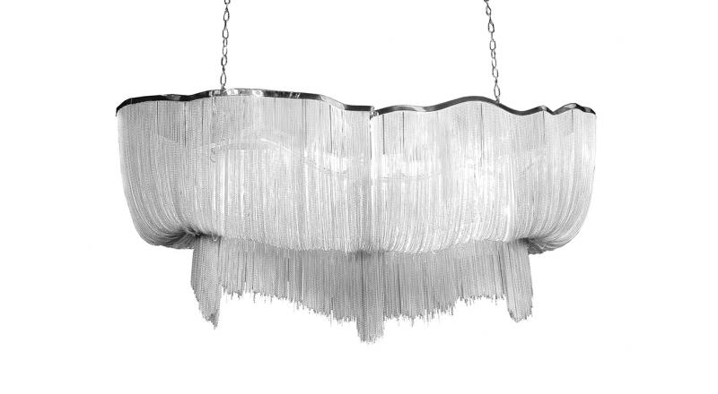 Lampa wisząca ATLANTA LONG - aluminium, stal