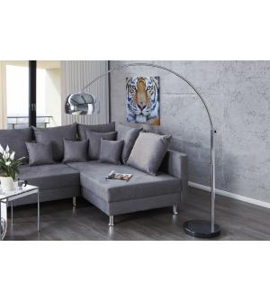 INVICTA lampa podłogowa BIG BOW II chromowana - 170-205 cm