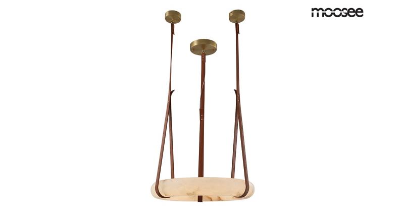 MOOSEE lampa wisząca GALA - alabaster, mosiądz