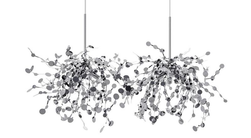 Lampa wisząca MONETE chromowana - metal