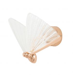 Lampa ścienna BUTTERFLY L różowe złoto