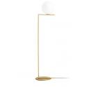 Lampa podłogowa HALM FLOOR - mosiądz, szkło