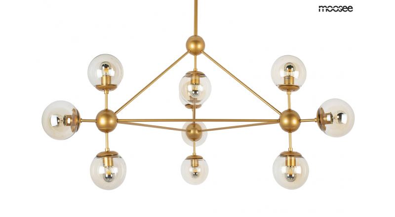 MOOSEE lampa wisząca ASTRIFERO 10 złota / bursztynowa