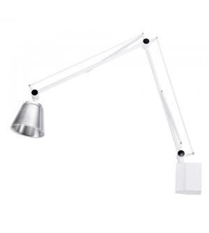 Lampa ścienna RAYON ARM WALL biała - LED, klosz z akrylu