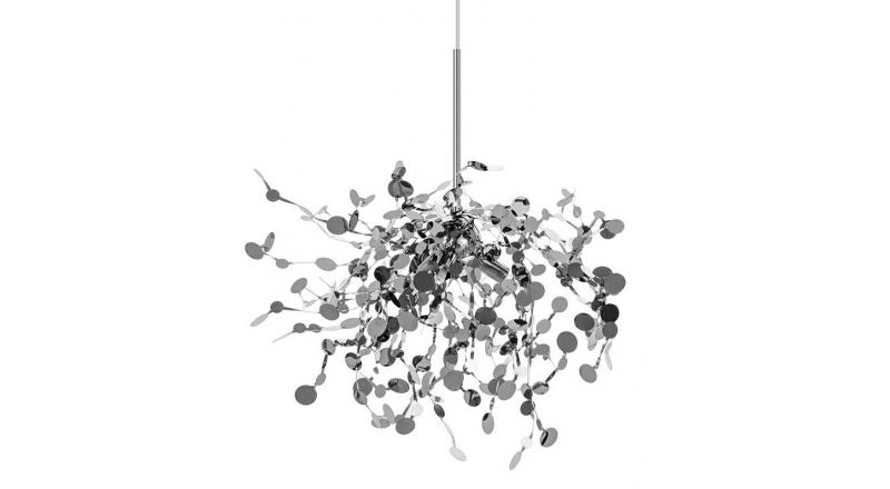 Lampa wisząca MONETE SINGLE chrom - metal