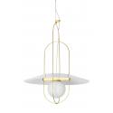 Lampa wisząca FUENTE mosiądz - metal, szkło
