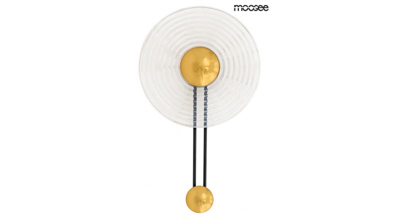 MOOSEE lampa ścienna DING złota / transparentna