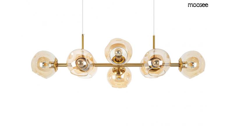 MOOSEE lampa wisząca ROMEO GOLD złota / bursztynowa