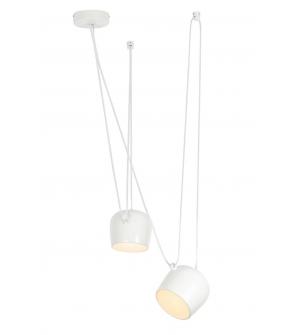 Lampa wisząca EYE 2 biała - LED, aluminium