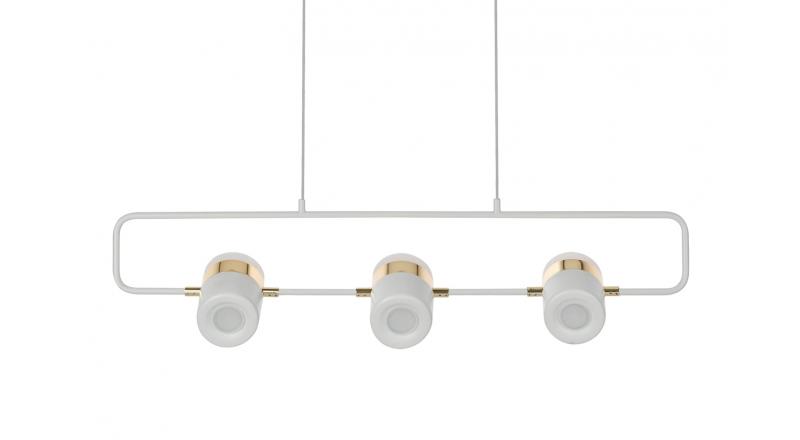 Lampa wisząca BLINK 3 biała - LED, metal